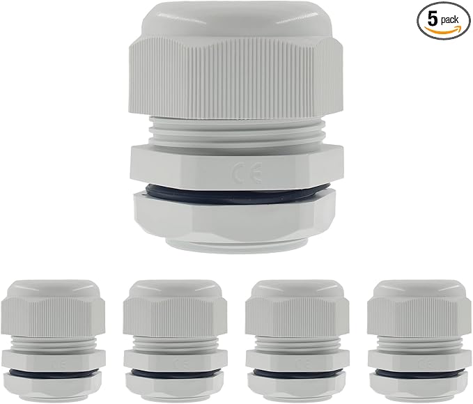1-1/2 Inch NPT Strain Relief Nylon Cord Grip, SAFYY 5 PCS Waterproof Cable by SAFYY