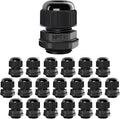 20 Pack NPT 3/4" Cable Glands Waterproof Adjustable 12.5-18mm Cable Connectors by LeMotech