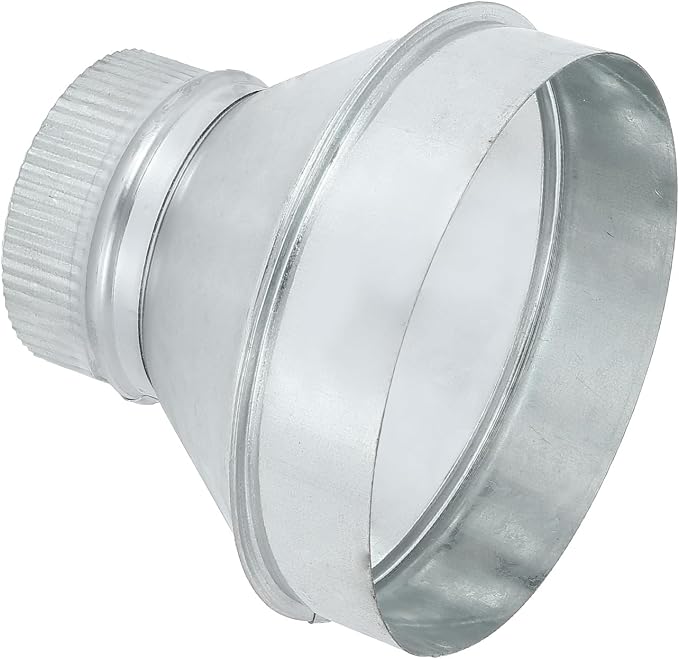 PATIKIL 7 Inch to 4 Inch Duct Reducer, Galvanized Steel Round Air Duct Reducer by PATIKIL