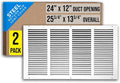 Fits 24x12 Duct Opening | Steel Return Air Grille by Handua | Vent Cover Grill by Handua