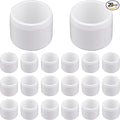 20 Pack 1" PVC Fittings End Cap, Furniture Grade 1 Inch PVC Pipe Fittings End by Unknown