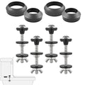 4 Pcs Universal Toilet Tank to Bowl Gaskets Kit, Stainless Steel Toilet Tank by Unknown
