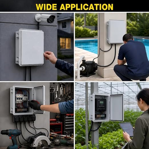 ABS Outdoor Electrical Junction Box Waterproof 20.1''×16.1''×7.9'' | - Image 6