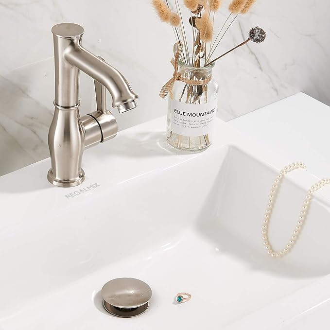 REGALMIX Bathroom Sink Drain, Vessel Sink Pop Up Drain, Built-in Anti-Clogging - Image 7