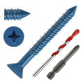 1/4" x 2-1/2" Concrete Screws, Brick or Stucco by Unknown