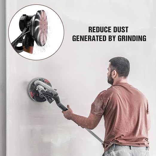 Awutzut 9 inch Sanding Discs 80 Grit 8 Holes Hook and Loop Sandpaper - Image 7