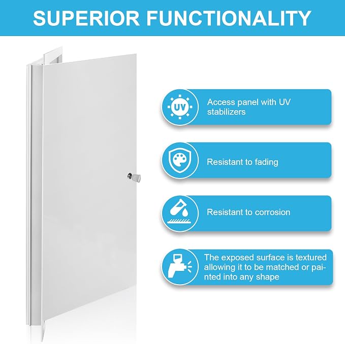20 x 20 Inch Heavy Duty Steel Drywall Access Panel, Thick Reinforced Flush - Image 6