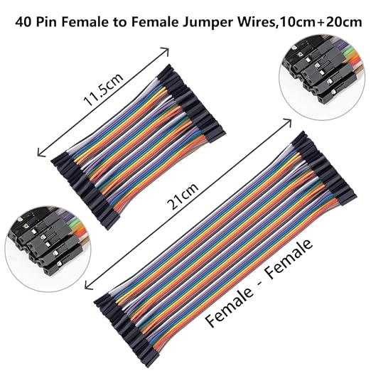 240pcs Dupont Wire Kit, 10cm and 20cm Jumper Cables, 40-Pin M-F/M-M/F-F - Image 4