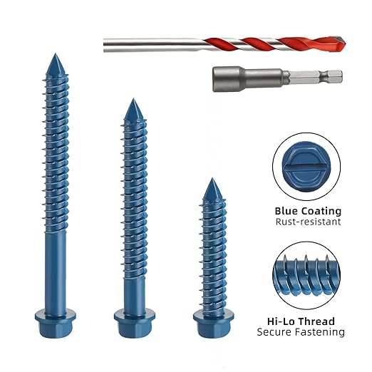 1/4" x 2-3/4" Concrete Screws, for Masonry, Brick or Stucco - Image 3