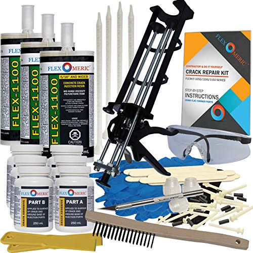 Concrete Foundation Drill Crack Repair Kit by Flexomeric+Crack+Repair+Products