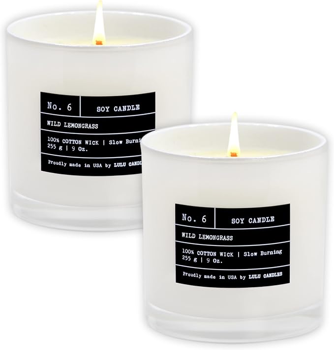 Lulu Candles | Wild Lemongrass | Luxury Scented Soy Jar Candle | Hand Poured in by LULUCANDLES