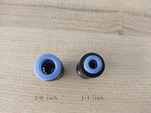 zjxed 1/4" OD x 3/8" OD Pneumatic quick Connector Push to Connect fittings - Image 2