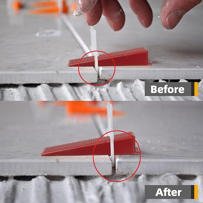 Tile Leveling System 1000-Piece Tile Leveling Spacer Clips and 300-Piece - Image 3