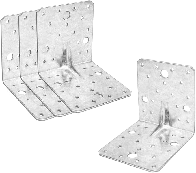 4 Pack Galvanized Steel L Angle Bracket - Image 4