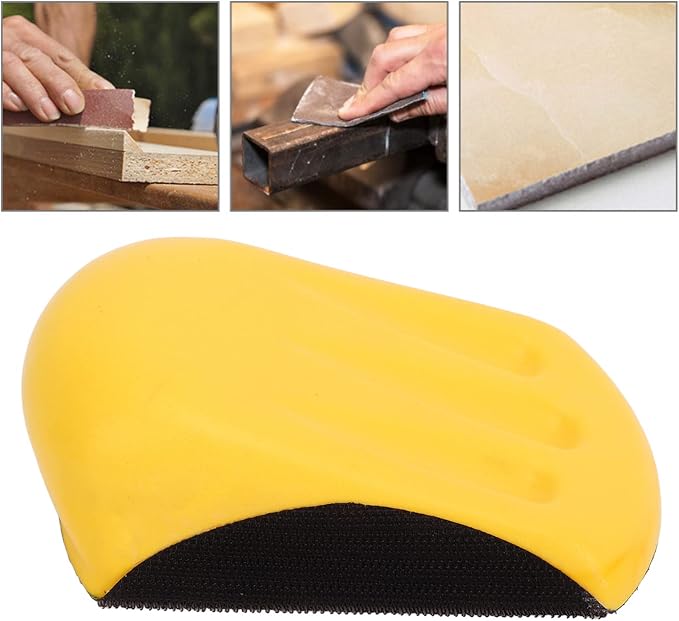 16Pcs Hook Backing Plate Sand Pad, Ergonomic Hand Sanding Blocks - Image 6