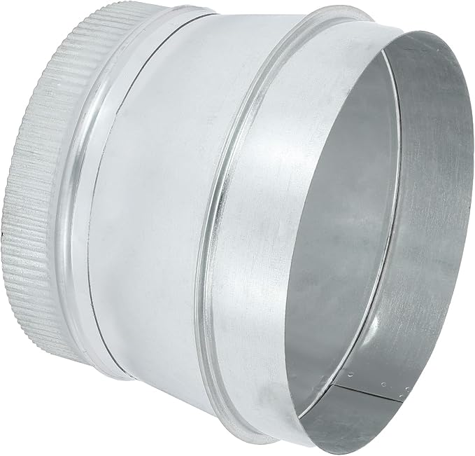 PATIKIL 8 Inch to 7 Inch Duct Reducer, Galvanized Steel Round Air Duct Reducer by PATIKIL