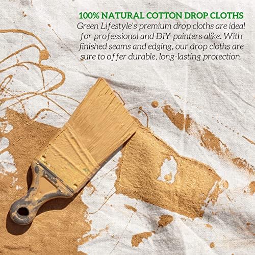 GREEN LIFESTYLE All Purpose Canvas Drop Cloths - Image 4