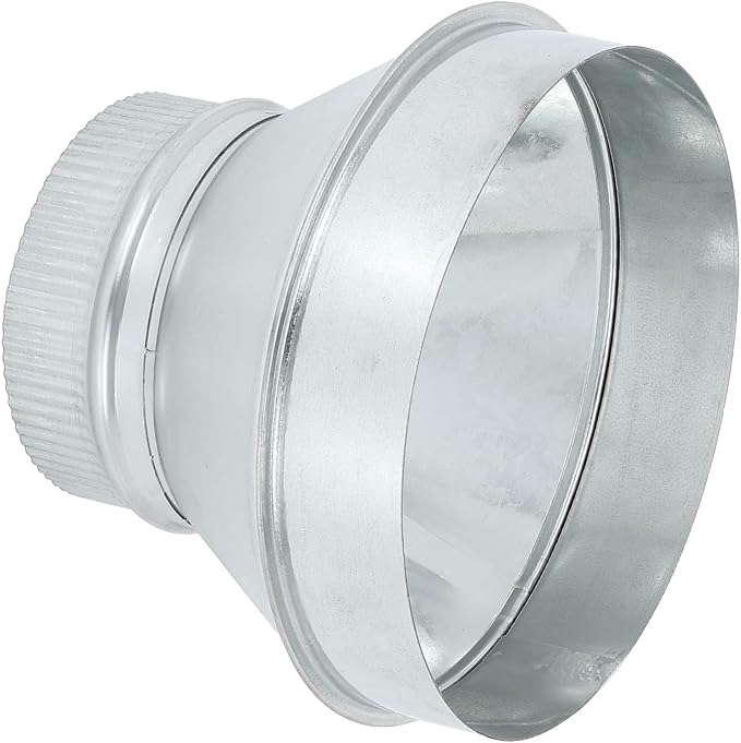 PATIKIL 8 Inch to 5 Inch Duct Reducer, Galvanized Steel Round Air Duct Reducer by PATIKIL