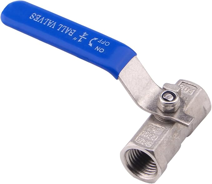 DERNORD Stainless Steel Ball Valve 1PC Type 0.25 Inch NPT Standard Port - Image 6