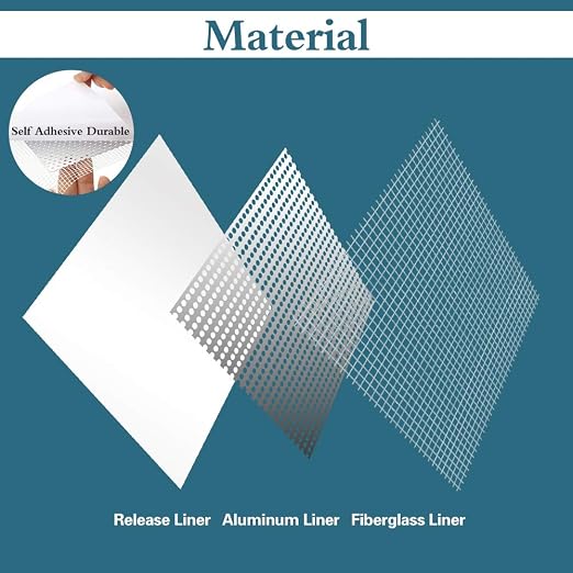 4'' by 4'' Drywall Patch Kit, Large Hole Patch - Image 7