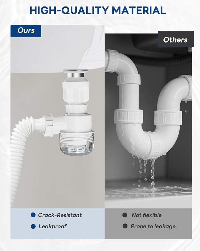 BOTEMY 1 1/2" Bathroom Sink Drain Kit - Image 5