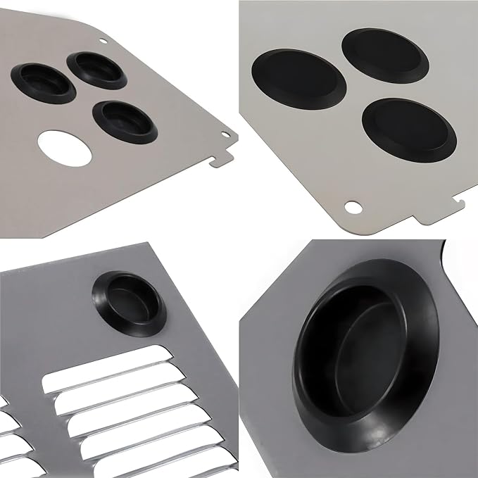 424pcs Flush Mount Black Plastic Hole Plug Assortment - Image 7