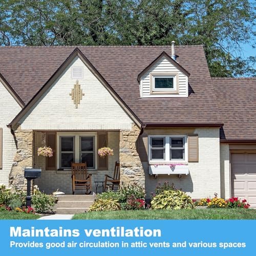 PATIKIL 20 x 20 Inch Gable Vent, 18 x 18 Inch Duct Opening Size - Image 6