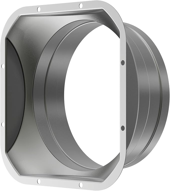 Hon&Guan 6 Inch Duct Connector, Metal Straight Pipe Flange by HonGuan
