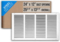 Fits 24x12 Duct Opening | Steel Return Air Grille by Handua | Vent Cover Grill by Handua