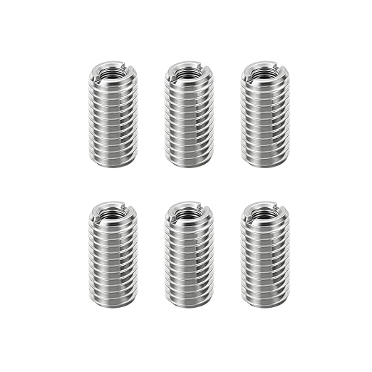 6Pcs Thread Adapter Sleeve Reducing Nut, M16 M to M12 F, 20mm Length | M16 x 2 by HIPICCO