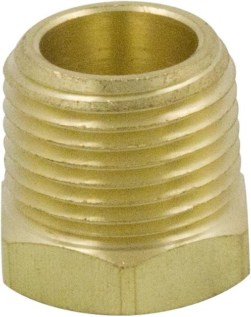 1/4" NPT Male to 1/8" NPT Female Brass Reducer Bushing Forged Hex Head Pipe - Image 5