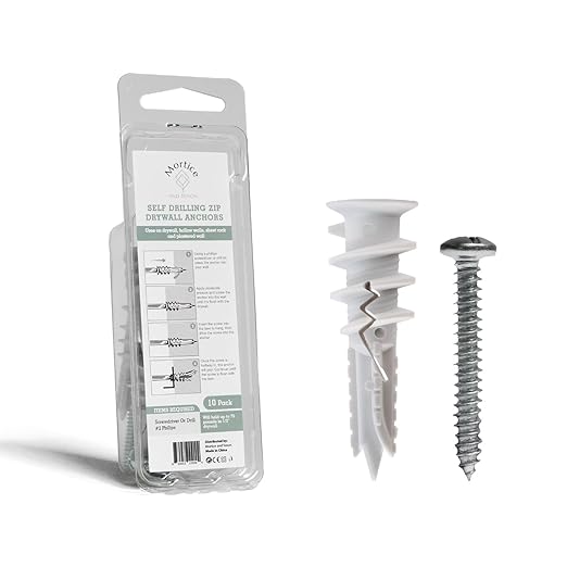 Reinforced Nylon 66 Drywall Repair Anchors - 90lb by MorticeandTenon