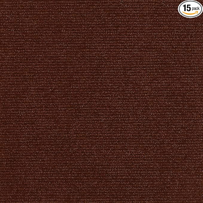 15pc 12" x 12" Self-Adhesive Carpet Tiles, Economical Temporary Flooring by Cvrtne
