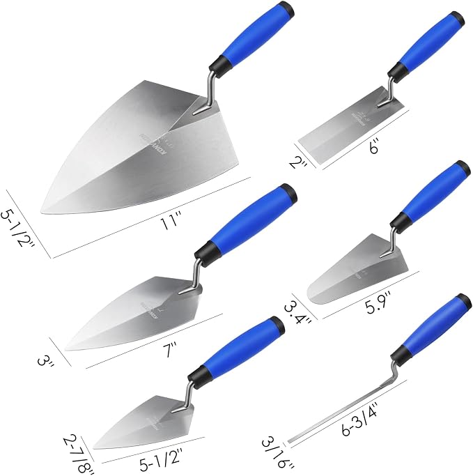 17PCS Masonry Hand Tools Set for Concrete & Bricklaying | - Image 2