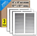 Fits 14x14 Duct Opening | Steel Return Air Grille by Handua | Vent Cover Grill by Handua