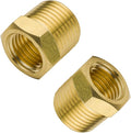1/4" NPT Male to 1/8" NPT Female Brass Reducer Bushing Forged Hex Head Pipe by Legines