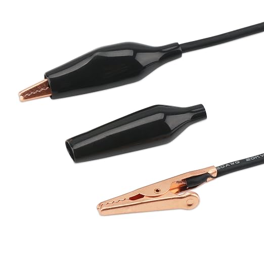 DROK 10pcs Jumper Wires with Alligator Clips Electrical 20 AWG Copper Wire | - Image 2