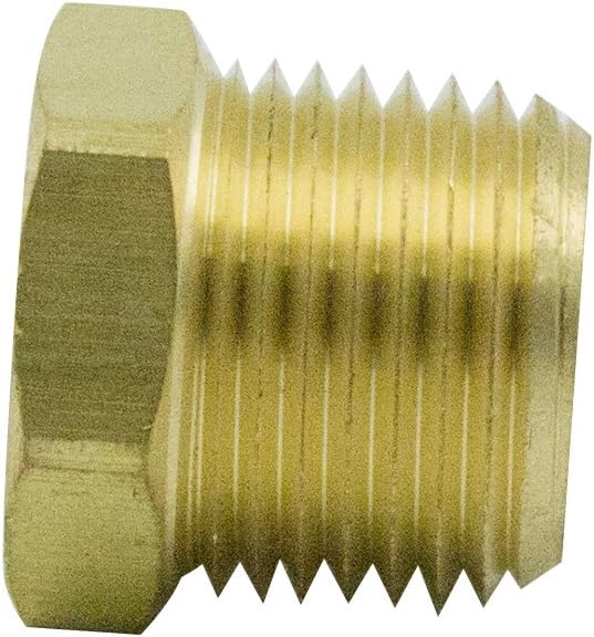 1/4" NPT Male to 1/8" NPT Female Brass Reducer Bushing Forged Hex Head Pipe - Image 6