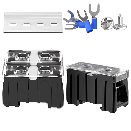 2Pcs DIN Rail Terminal Blocks by GUETNEU