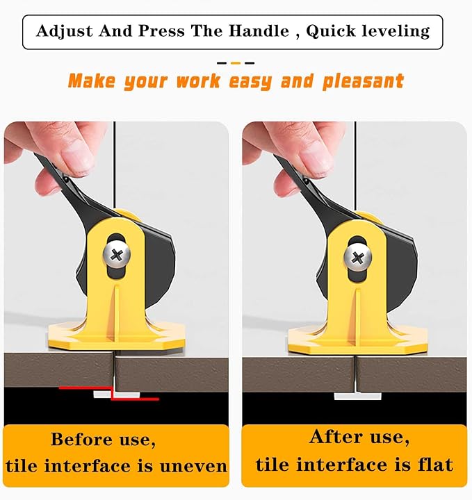 Tile Leveling System Kit 1/8 Tile Spacers Reusable 50pcs Leveler Tile Tools - Image 3