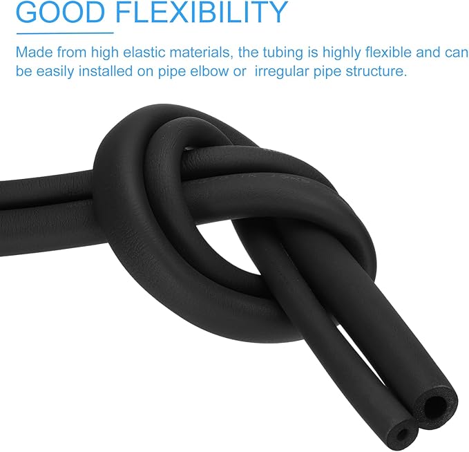 PATIKIL 1-1/4" ID x 6.6Ft x 0.51" Pipe Insulation Foam Tube, Pipe Cover Wrap - Image 5