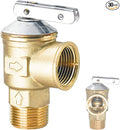 150Psi Temperature and Pressure Relief Valve, 3/4" NPT Threaded, Brass Pressure by Trisinger