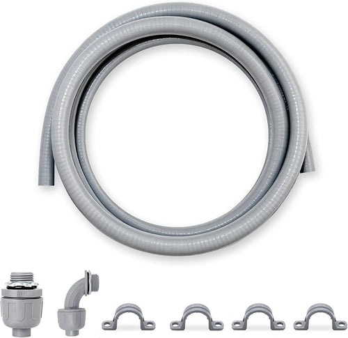 1 inch 4 Foot Liquid-Tight Conduit Kit, Flexible Non Metallic Electrical by Wocloer