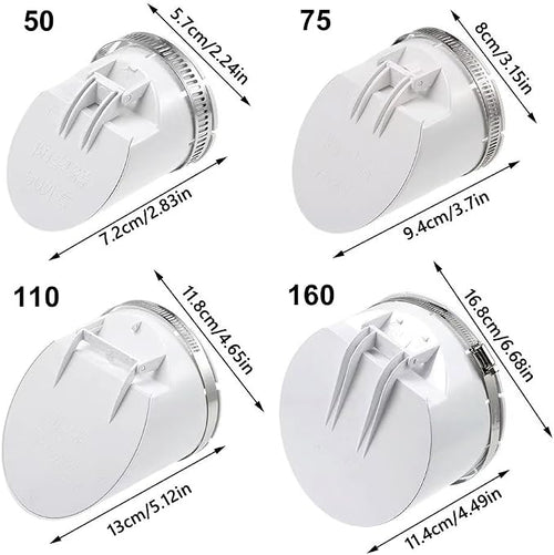 1 Pc Deodorant PVC Check Valve, ∅50/75/110/160mm - Image 2