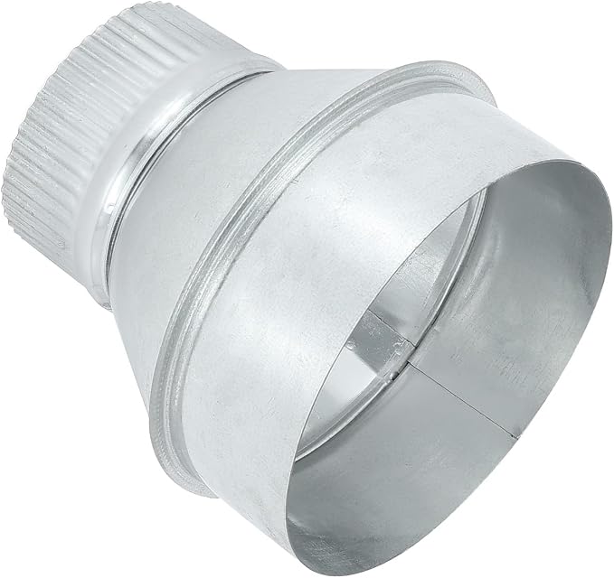 PATIKIL 5 Inch to 3 Inch Duct Reducer, Galvanized Steel Round Air Duct Reducer by PATIKIL