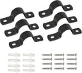 Jiozermi 25MM Black U-Tube Strap Clamp, Stainless Steel, Rigid Pipe Strap by Jiozermi