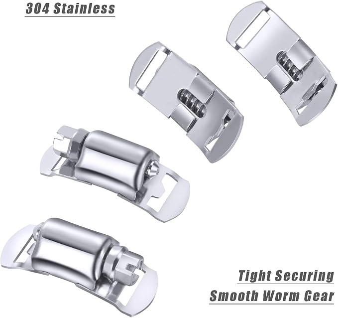 Stainless Steel Worm Gear Hose Clamp Assortment Kit, Cut-To-Fit | DIY 50FT - Image 5