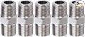 1/4" Male to 1/4" Male NPT Hex Nipple 304 Stainless Steel Threaded Pipe Fittings by JoyTube