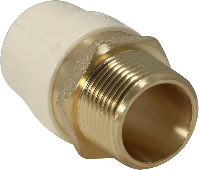 5 Pack XFITTING 3/4" CPVC Brass Adapter, Female CPVC to Brass NPT - Image 4
