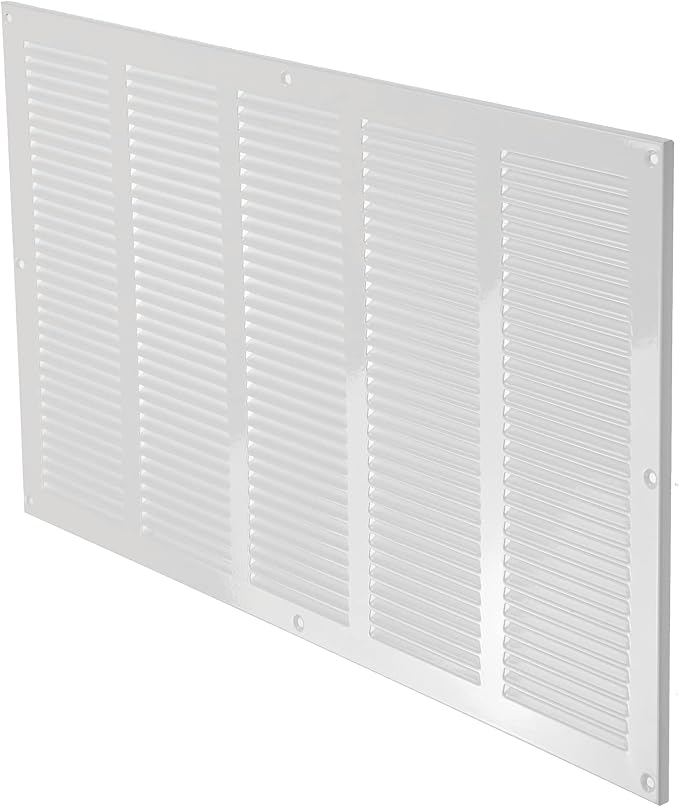 Repa Market Air Vent Cover 20x12 Inch White Galvanized Steel Louvered Grill - Image 9